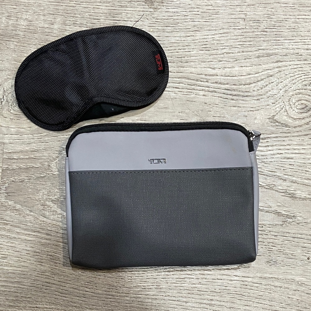 TUMI Black and Gray Toiletry Bag